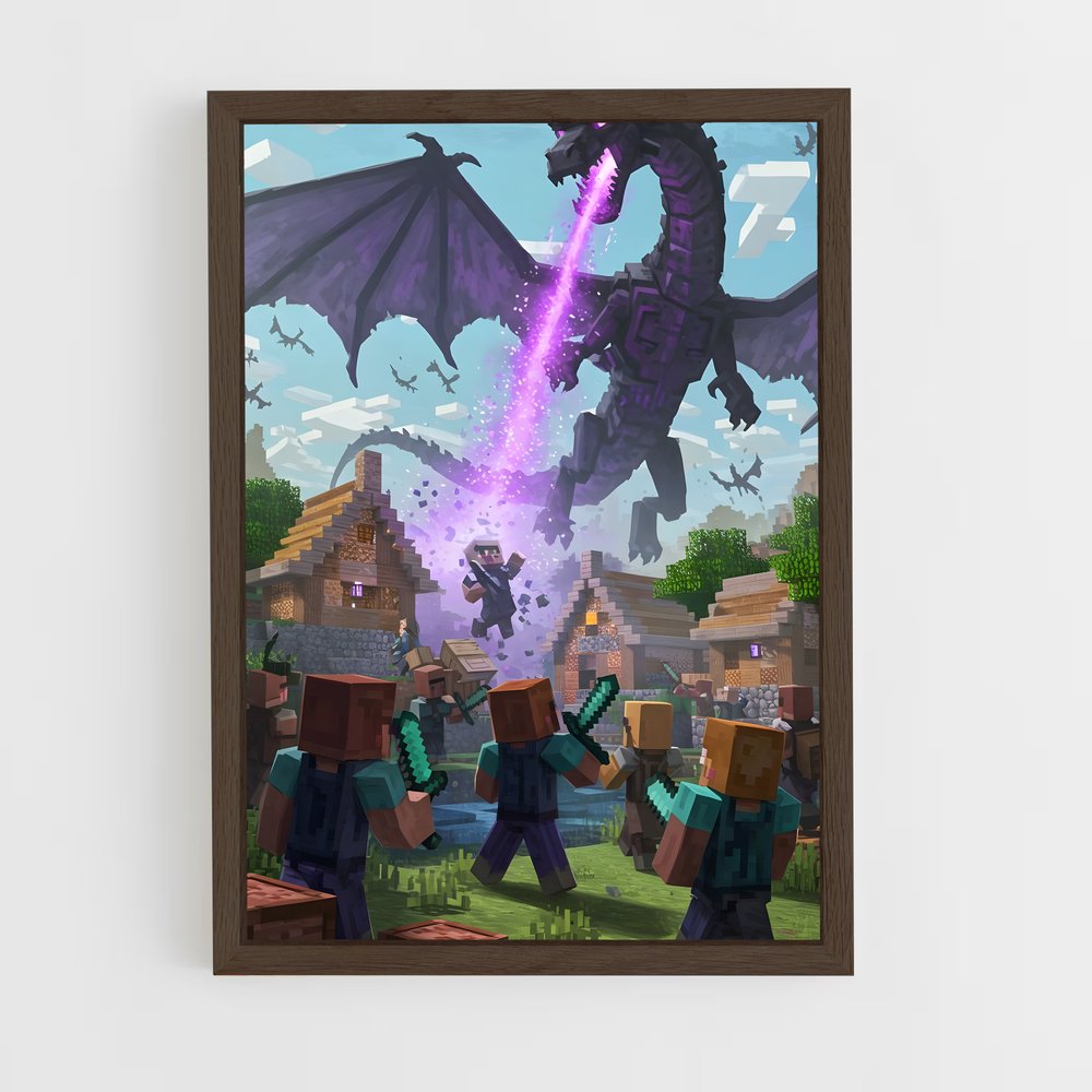 Poster Dragon des Endermen – affiche Minecraft (vue 5)